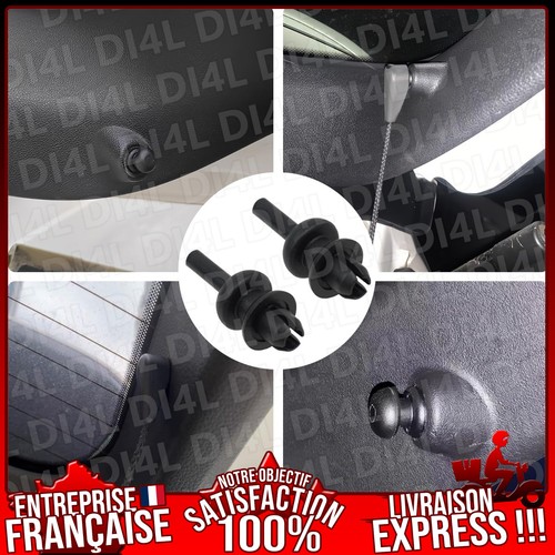 Clips fixation noir plage - 2,