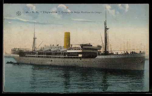Carte postale paquebot s - carte, s.s