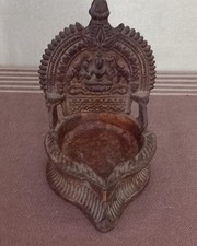 Lampe à huile ancienne bronze