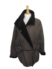 Veste manteau femme en mouton retourné T40
