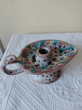 Bougeoir à main en céramique