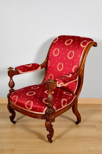 Fauteuil napoléon iii noyer - napoléon,