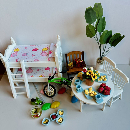 Dollhouse furniture set - dollhouse,