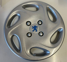 LOT DE 4 ENJOLIVEURS PEUGEOT 106 / 206 / 306 BIPPER pour JANTES 14" avec LOGO