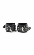 MENOTTES EN CUIR SIMILI BRACELETS NOIR JEU ÉROTIQUE EN COUPLE LINGERIE SEXY 