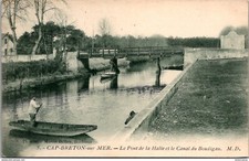 S16894 postcard 40 Cap Breton sur Mer - Le Pont de la Halle and the Canal du Boudigau