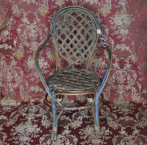 Ancienne chaise rotin pour - chaise,