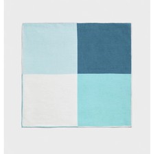 The Black Tux Teal Quad Pocket Square