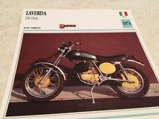 Carte moto Laverda 250 cm3 Chot 1974 collection atlas motorcycle Italie