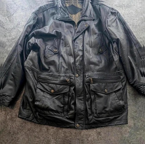 Veste cuir finnegan noir - cuir,
