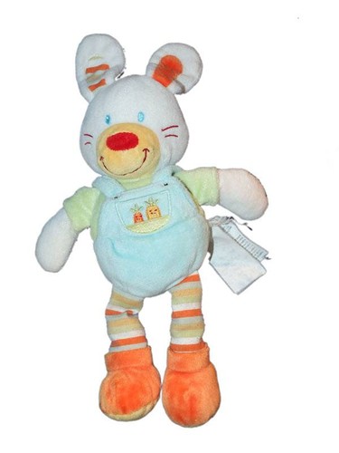 Nicotoy doudou lapin - -, blanc