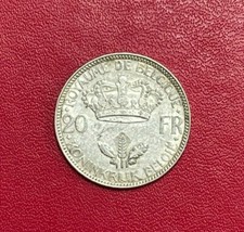 Belle monnaie Belge, 20 Francs argent Leopold III 1935. Etat TB/TTB