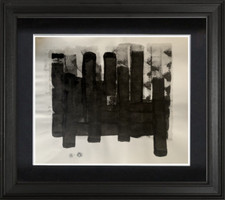 ARTISTE DU XX° - PEINTURE ABSTRAITE -OEUVRE ORIGINALE 1990-INEDIT (107)