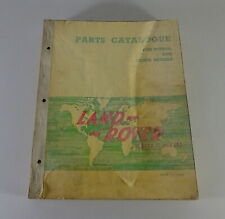 Parts catalogue Land Rover 88 + 109 Series II + II a from 7/1964