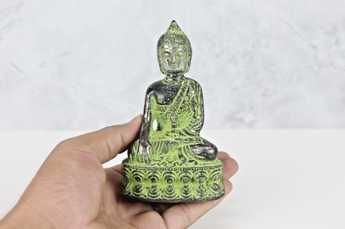 Statue bouddha aluminium - bouddha,