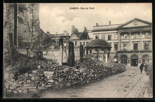 Cpa namur rue pont - namur,,