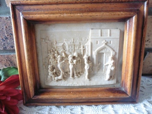 Ancien cadre bois avec - bois,