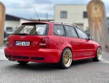 1/18 Audi RS4 B5 Red Modified Conversion Wheels BBS Alloy Wheels Custom Otto
