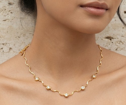 Collier vague lumineuse - vague,