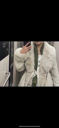 Veste cuir fourrure - veste,