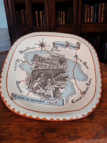 Ancienne assiette auvergne - ancienne,