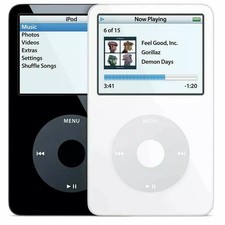 iPod Video Classic 5th Wolfson DAC 60gb 80gb White Black TESTED NEW BATTERY