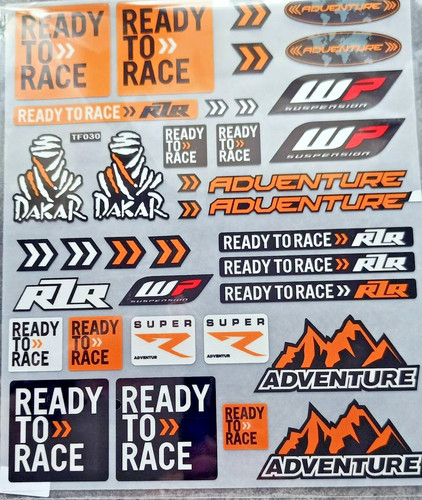 Autocollants ktm ready race - ready, to