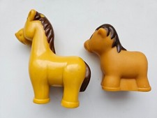 Animal Figure Toy Set - Brown Horse and Pony
