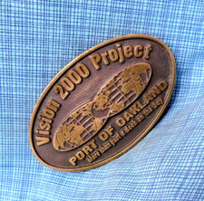Port Of Oakland Vision 2000 Project Belt Buckle # California Seaport 2001.NOX606