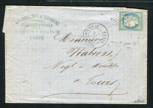 Rare lettre paris - lettre,
