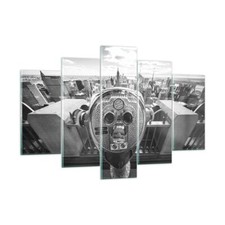 Impression sur Verre 150x100cm Tableaux Image Photo Manhattan Jumelles Vue