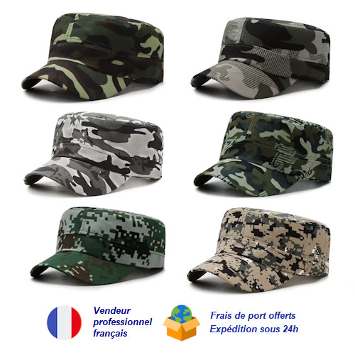 Casquette camouflage militaire