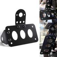 Motorcycle Side Mount License Plate Bracket Fit for Harley Yamaha Bobber Chopper
