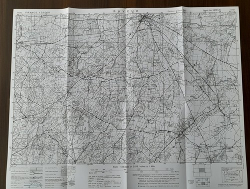 Carte para ww2 bayeux - carte,