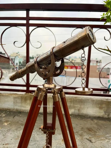 Télescope ancien laiton - en,