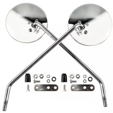 Paire de Rétroviseurs Chrome