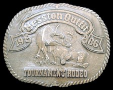 MH12140 *UNUSED* PRCA ***1986 HESSTON TOURNAMENT RODEO*** COLLECTOR BUCKLE