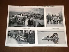 Car march Coppa del Garda 1920 Taliedo Brescia accident glisseur