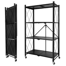 4 Niveaux Etagere Rangement Garage, Cuisine, Bureau, Garde-Manger