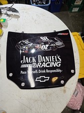 Used 2007 Jack Daniels Whiskey Chevrolet Chevy Nascar Racing Hood Sign Game Room