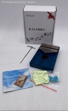 Helesin Blue 17 Keys Finger Piano Kalimba Musical Instrument With Manual