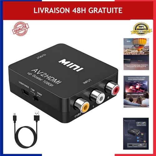 Convertisseur rca vers hdmi - rca,