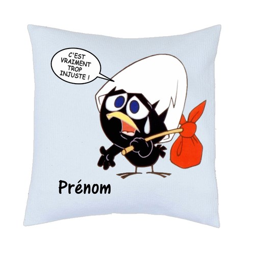 Coussin calimero personnalisé - coussin,