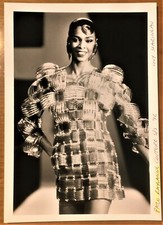 vintage large G Marineau photo Paco Rabanne metal dress 1992 fashion design mode