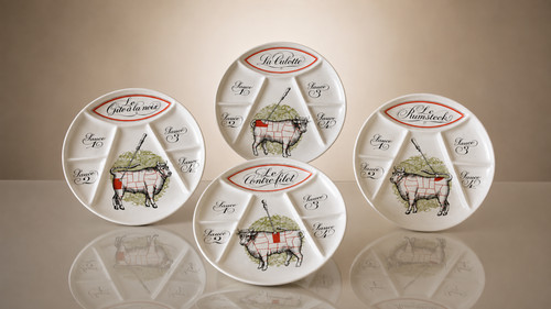Lot assiettes steak - lot,