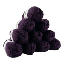 10 pelotes de laine - Violet -