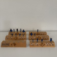 Ryobi 1/2” Shank Pro Carbide Router Bit Set Wood Box Replacement Parts Stands