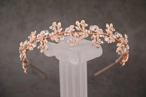 Bandeau diadème mariée en - de,