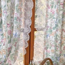 1pc Rétro Fenêtre Rideau de