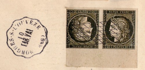 Timbre france 20 cts - n°3,